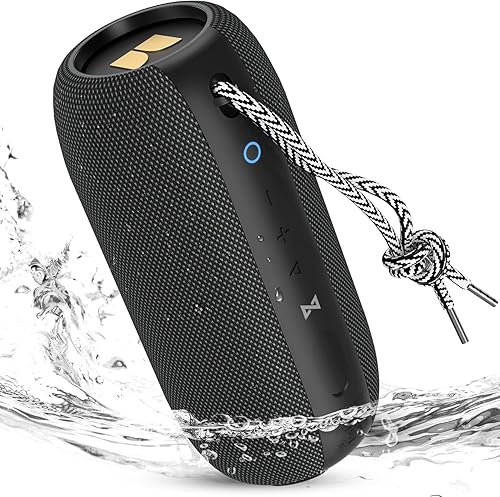 Monster Altavoz Bluetooth S320, 40 W True Wireless, efecto de sonido estéreo de 360, IPX7 impermeable, tiempo de reproducción de 32 horas, adecuado