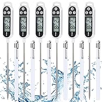 Vista 14 de Termómetro de alimentos impermeable Copkim con sonda larga, termómetro digital para carne, agua, líquido, vela y cocina de lectura instantánea