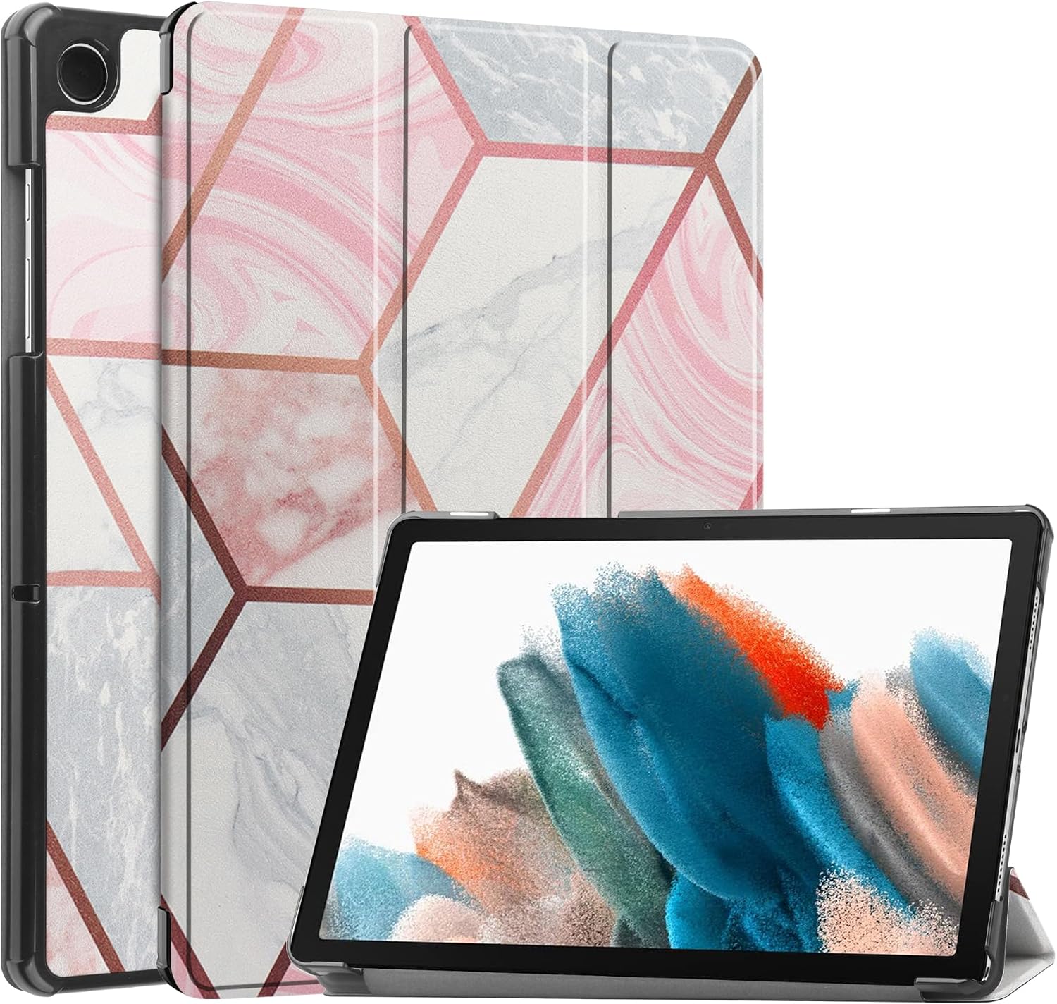 Gylint Folio Case for Samsung Tab A9+ 11 inch SM-X210 X216 X218 Marble