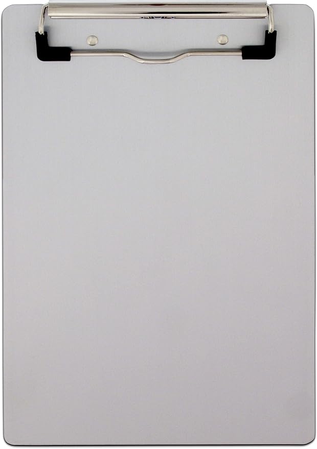 Saunders 21510 Recycled Aluminum Clipboard Silver, Memo