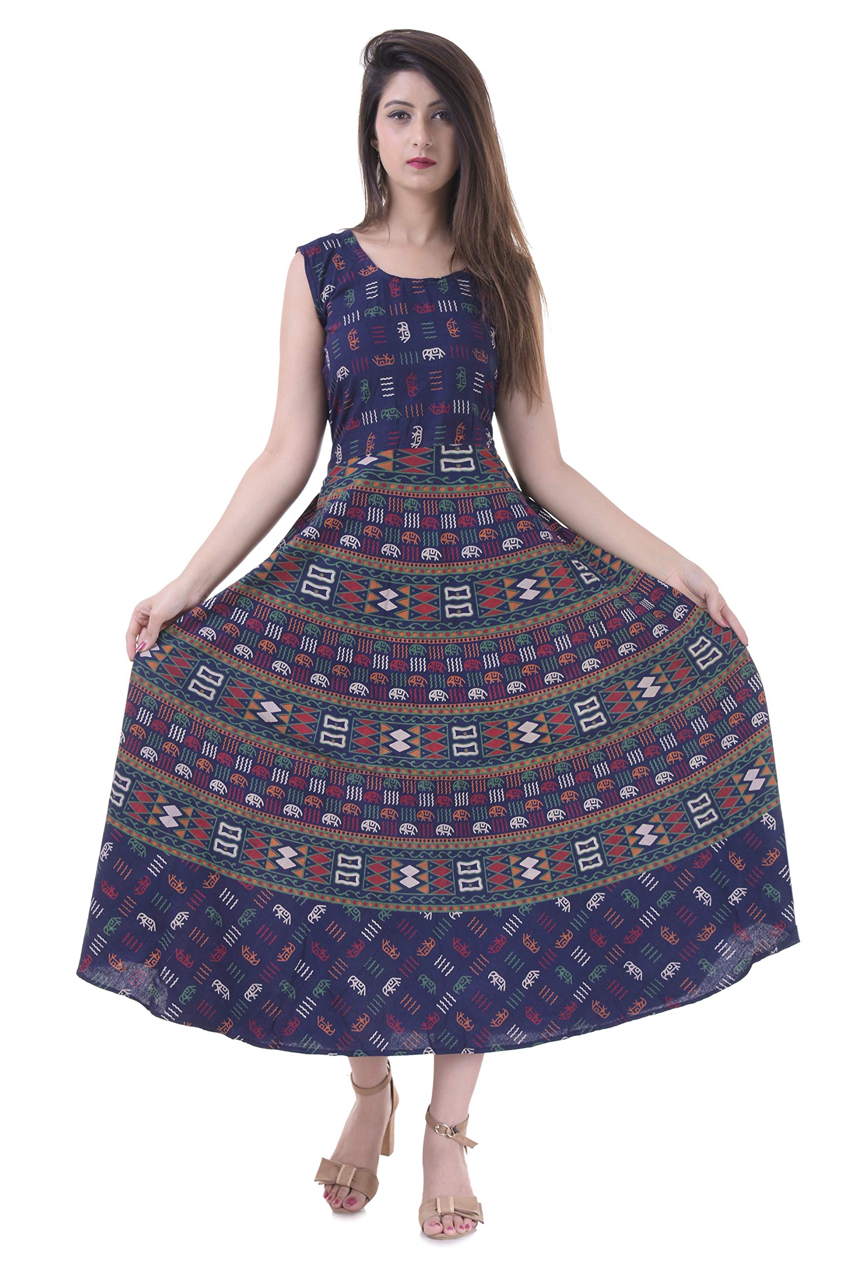 Women's Cotton Dress (Multicolor,Free Size)-image-43