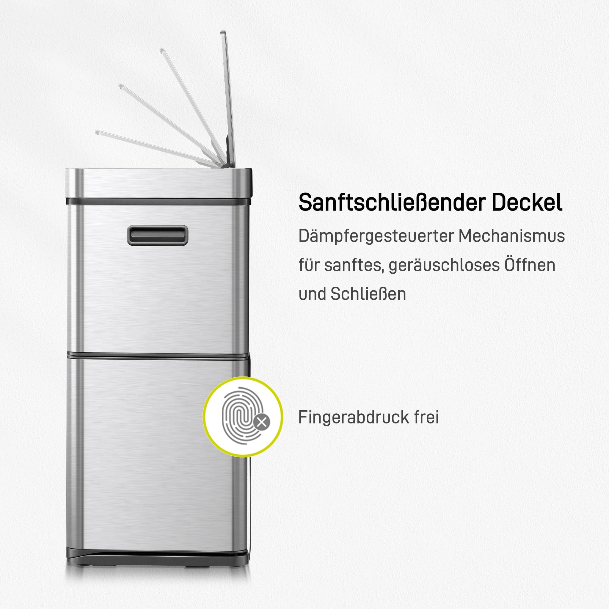 Eko Mirage Plus Mülltrennsystem mit 3 Fächer – Bild 6