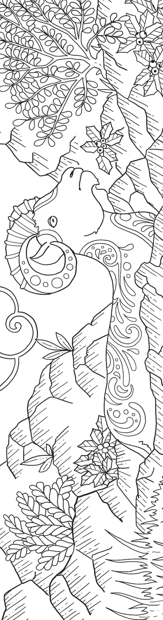 Animals Coloring Bookmarks