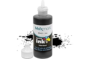 Higgins Ink Premium Self Inking Stamp Refill - Black, 1 Ounce Bottle