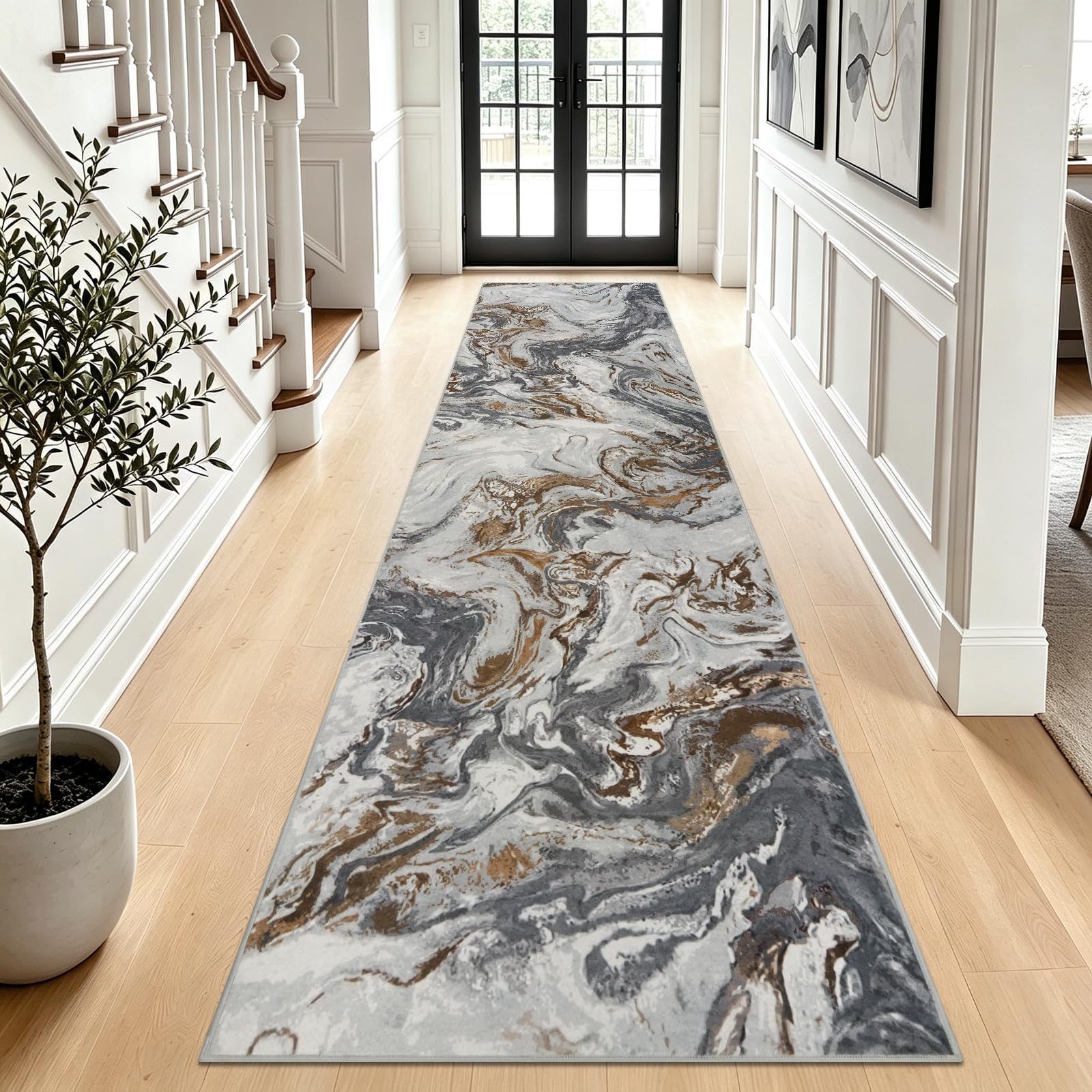 Famibay Runner Rugs for Hallway 60 x 300 cm Non Slip Carpet Runner Washable