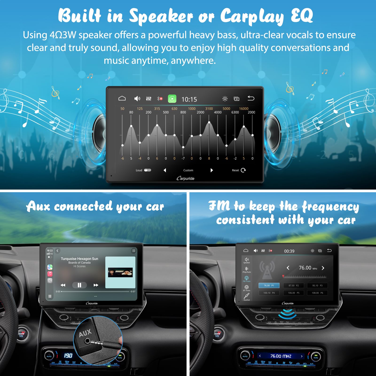 Amazon.co.jp: Carpuride W901 Pro ワイヤレスBluetooth