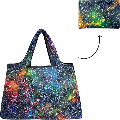 Miniatura 10 de Bowbear Bolsa plegable de nailon reutilizable juego de 2 palmeras en una playa