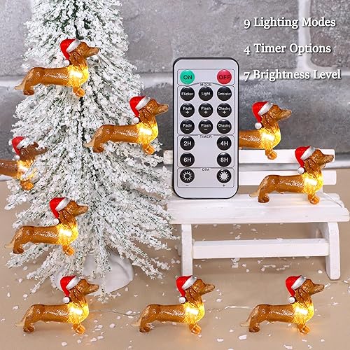 Miniatura 3 de Guirnalda de luces con temática navideña, cadena de luces de bastón de caramelo, 10 pies, 20 LED, regulables, funciona con pilas, para árbol de