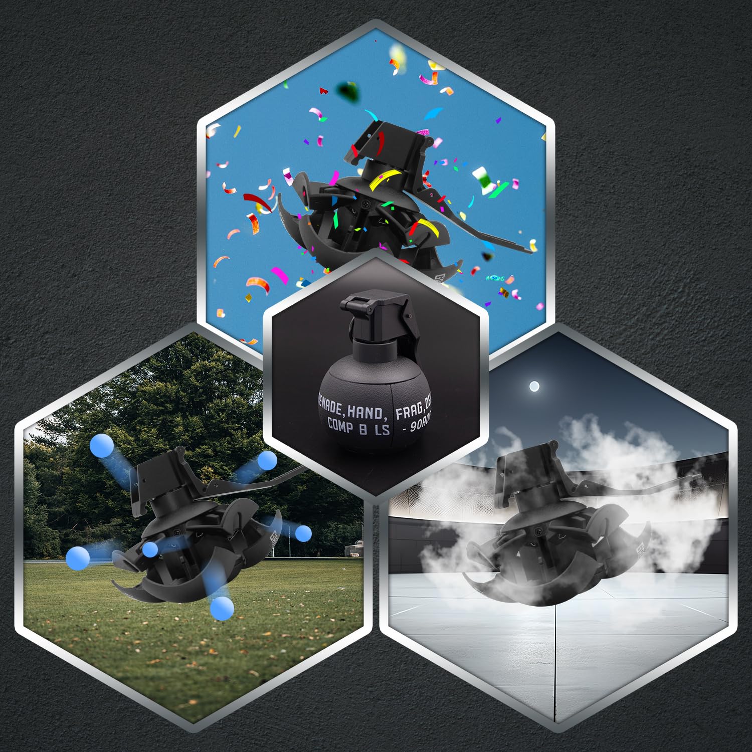 Zhongren Grenades à Main Jouet De L'armée Tactique CS Perles D'Eau