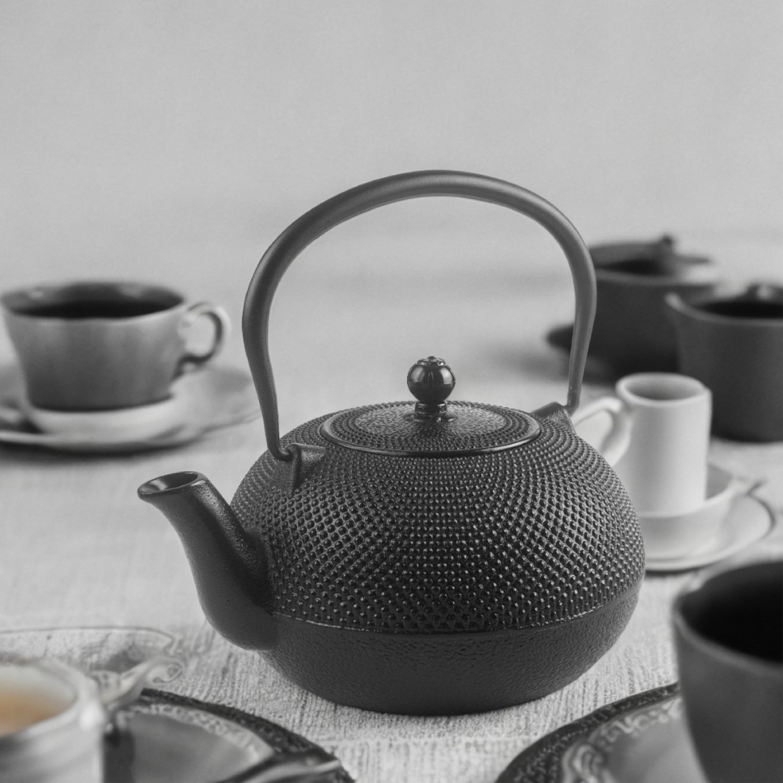 IBILI Cast Iron Teapot Oriental Style with Filter Black 0.72L