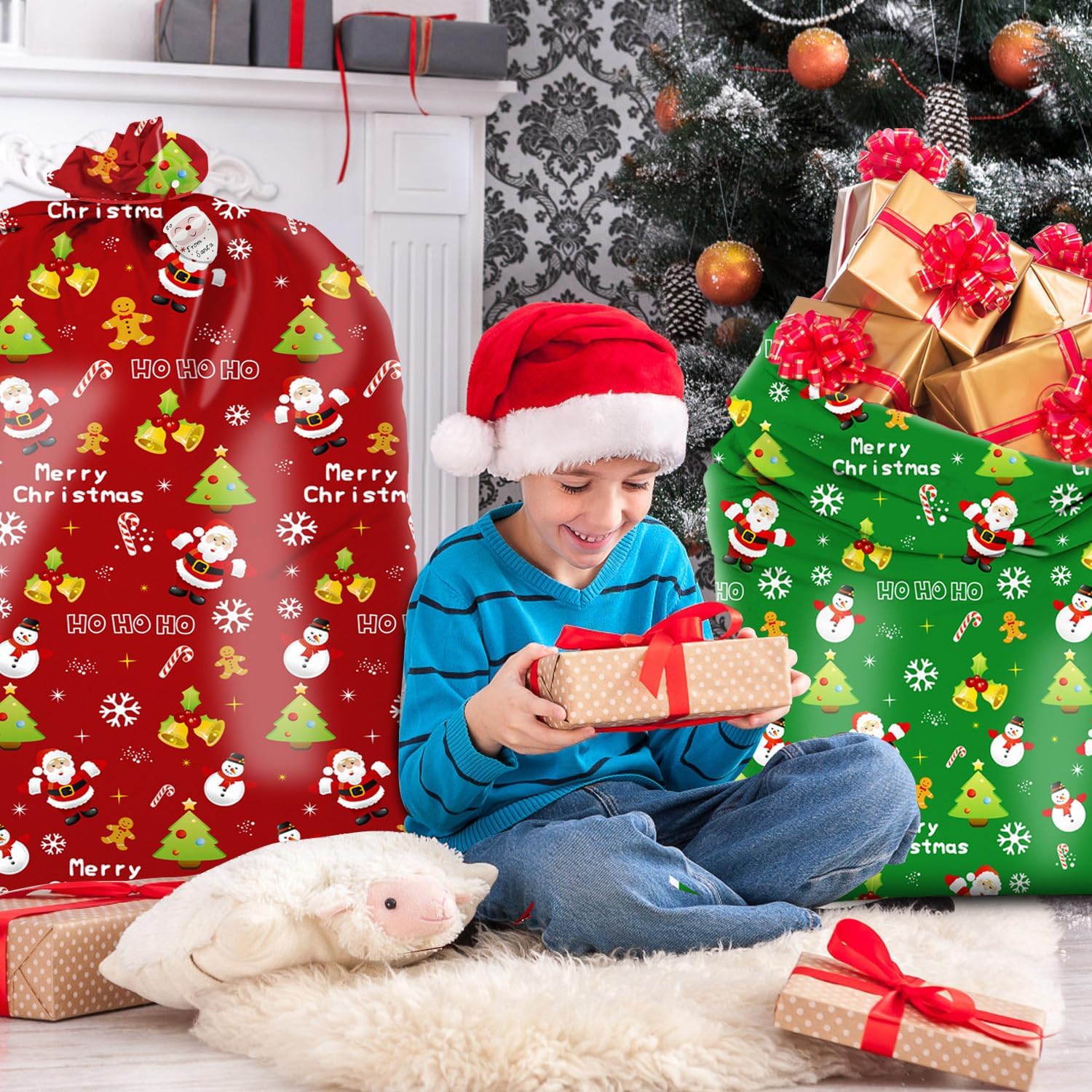 Shintop Extra Large Christmas Gift Bags,4pcs Nigeria