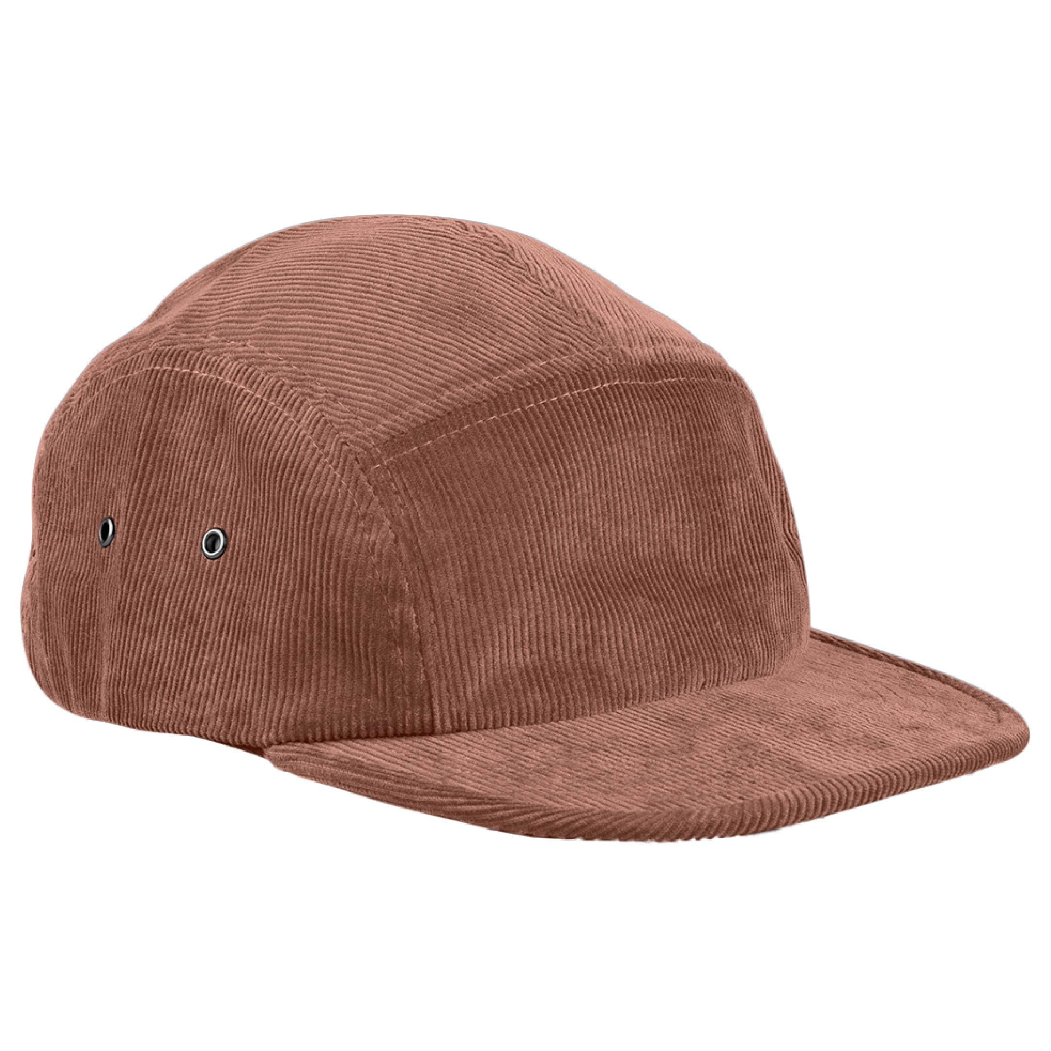Beechfield Unisex Redwood - Earthaware Organic Cord Camper - Baseball, Running Accessories, Sun Hat, Trucker Mens, Womens, Running Hat - 100% Ocs Organic Cotton