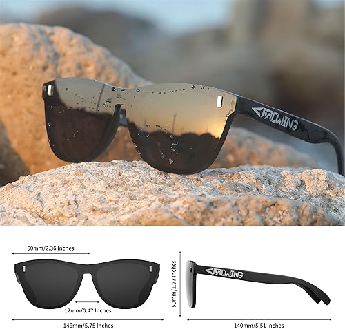Miniatura 4 de ROCKNIGHT HD polarizado UV400 protección antideslumbrante ligero gafas de sol TR90 marco