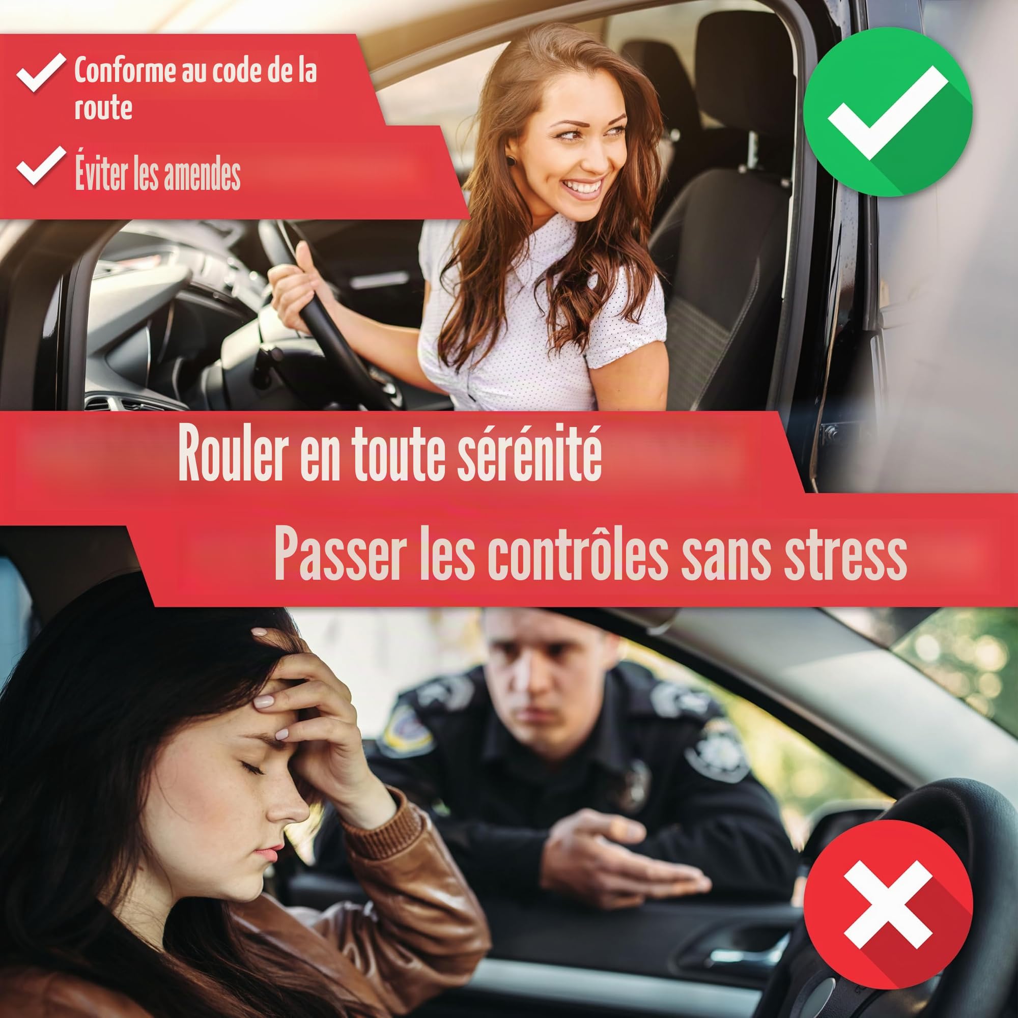 HELDENWERK Kit de premiers secours 3 en 1 pour voiture 2026 utilisable et testé dans toute l'Europe (conforme à la StVO) I Sac combiné de voiture avec gilet de sécurité, triangle de signalisation et