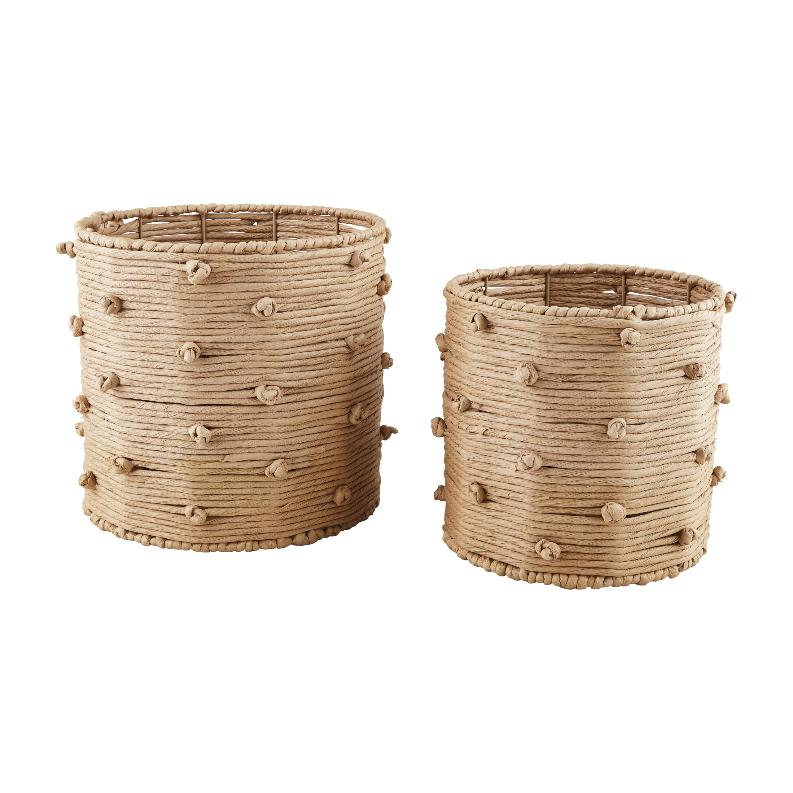Panier en corde de papier tressé main Mud Pie chic