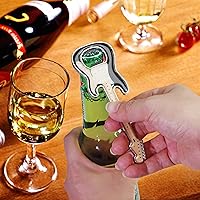 Vista 7 de 1 pieza/set abrebotellas de cerveza en forma de guitarra, regalo para amantes de la música y la guitarra, accesorios de cocina para bebedores (negro)