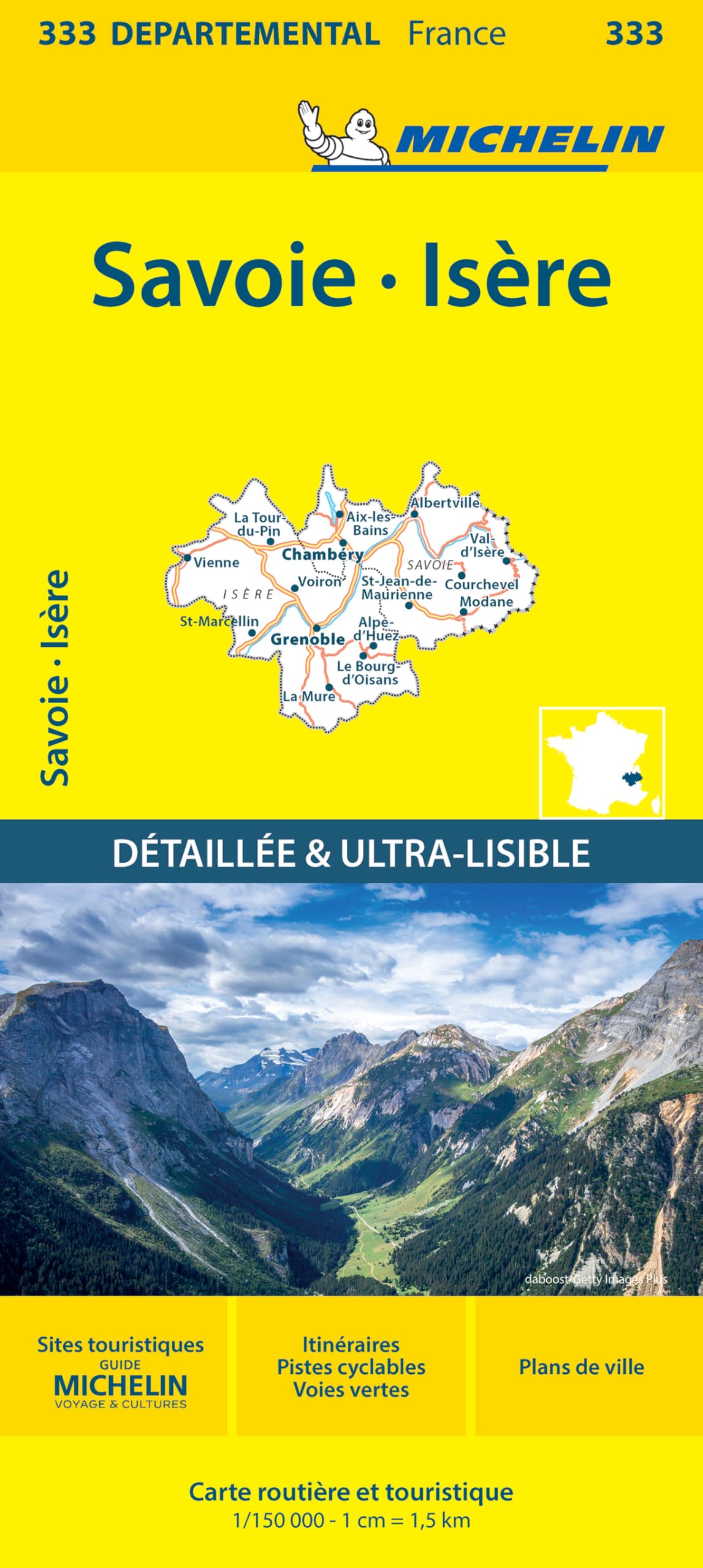 Carte Départementale Isère, Savoie