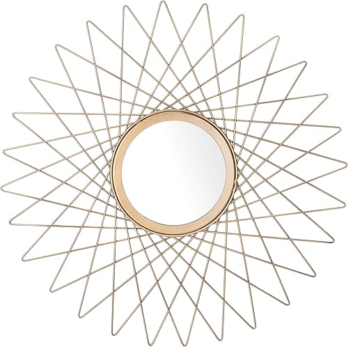 Miniatura 2 de SAFAVIEH Home Bilsons Gold Sunburst - Espejo decorativo redondo de 23 pulgadas