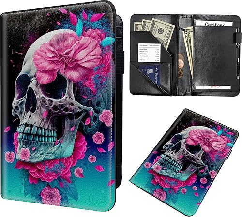 Miniatura 27 de Server Book,Waitress Book,5x9 Inch Server Books for Waitress & Waiter, Cute PU Leather Serving Book Guest Check Presenters Organizer with Zipper