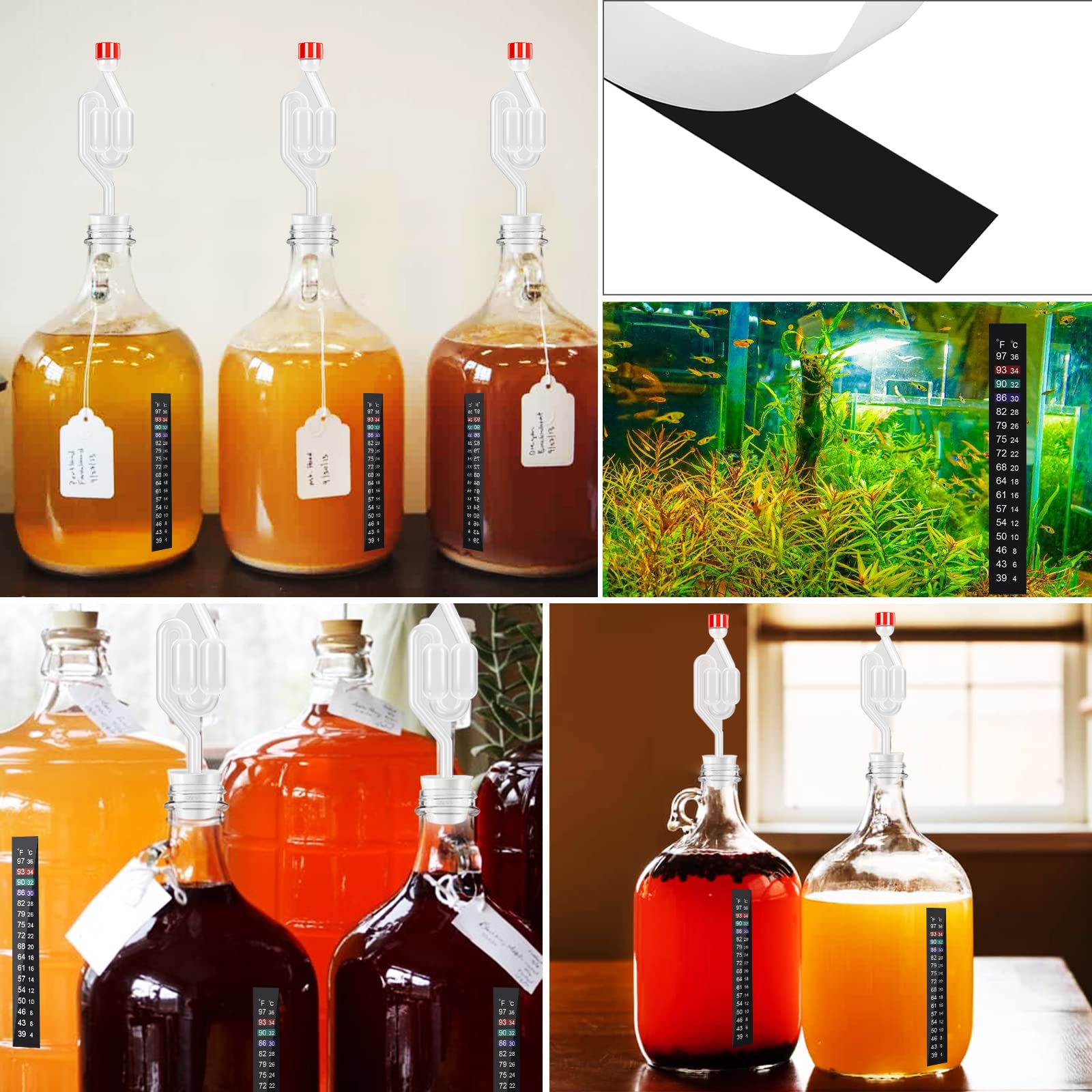 Dbgogo SType Brewing Airlock, 5 Pack Homebrew Twin Bubble Fermentation