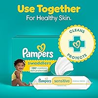 Vista 13 de Pampers Swaddlers - Pañales desechables ultra suaves para bebé talla 1, 164