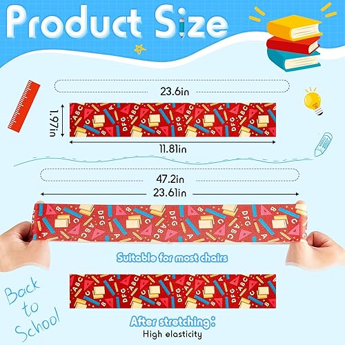 Miniatura 2 de 12 bandas elásticas para sillas para niños con pies inquietos, para sillas, estudiantes, bandas sensoriales para la ansiedad con TDAH, para niños,