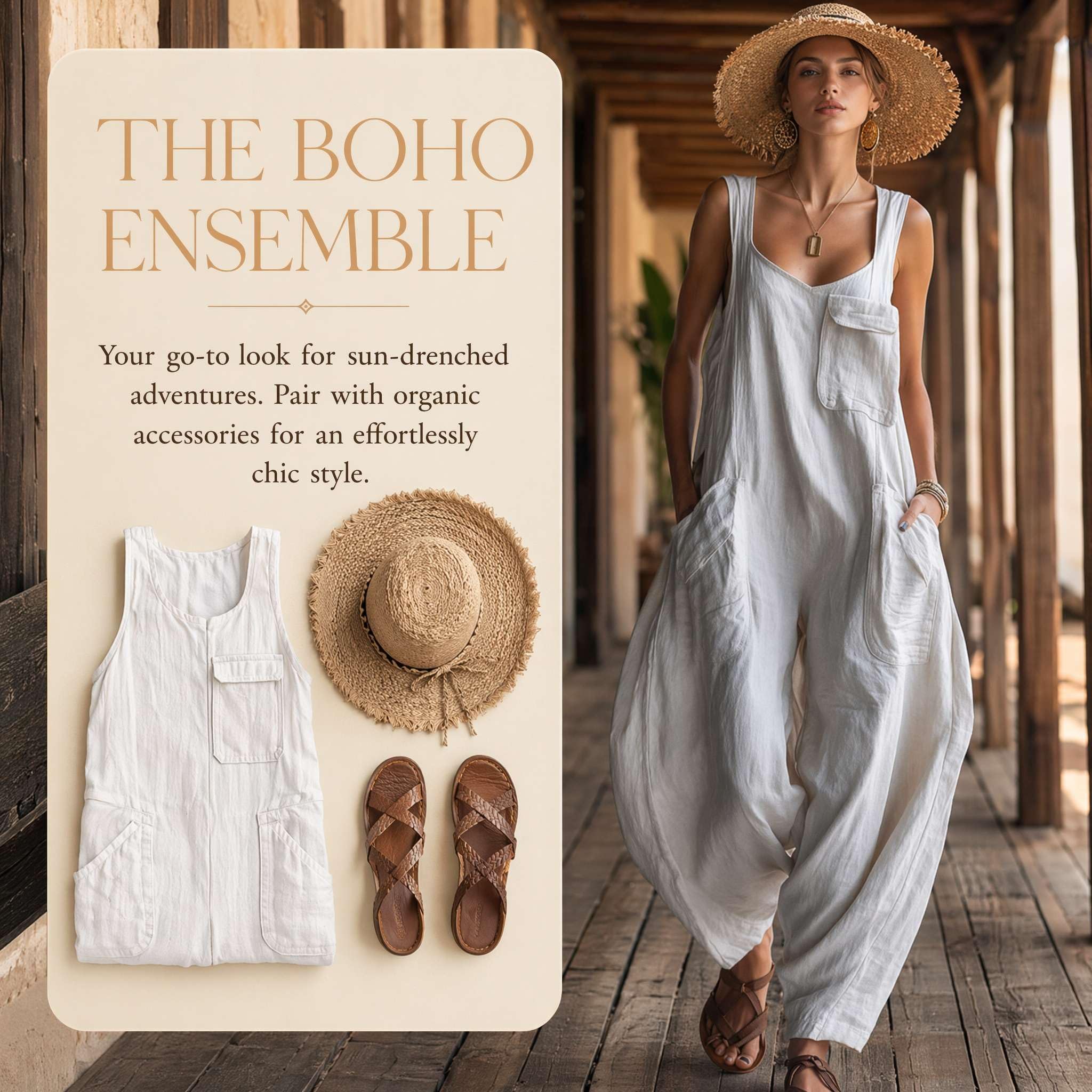 Jumpsuit Damen Sommer Elegant Overall Weites Bein Hosenanzug Baumwolle Leinen Latzhose Baggy Vintage Playsuit Outfit Festlich Hochzeitsgast Romper mit Taschen Freizeitmode Curvy Luftig Onesie