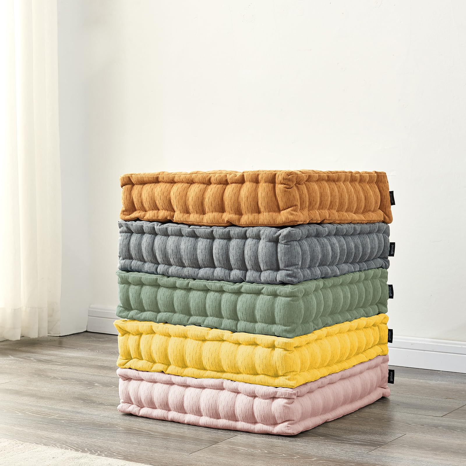 Getmo Resin Meditation Floor Pillow,Large Floor Cushion