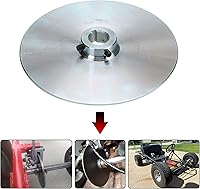 Vista 2 de GREHUA Disco de freno mecánico de 8 pulgadas, orificio de 1 pulgada, chavetero de 1/4 pulgadas para Azusa 1823 Manco 9598 9597 Airheart MB-1