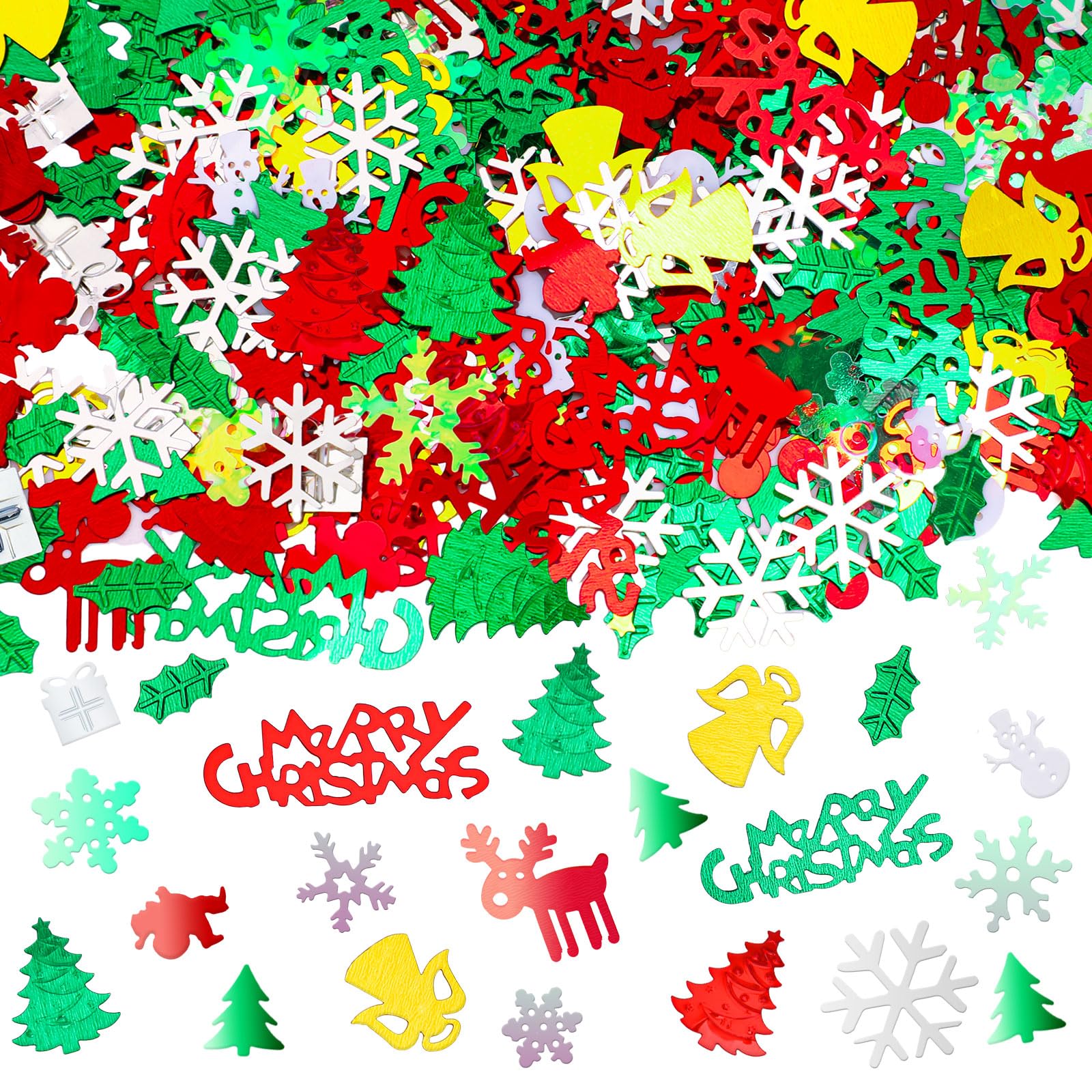 MARFOREVER Christmas Day Confetti Glitter Table Decorations Party Scatter Confetti