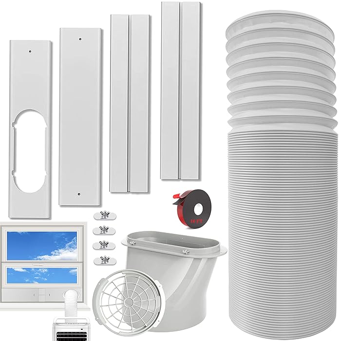Buy DASFDMY Portable AC Window Vent Kit with 5.9" Exhaust Hose