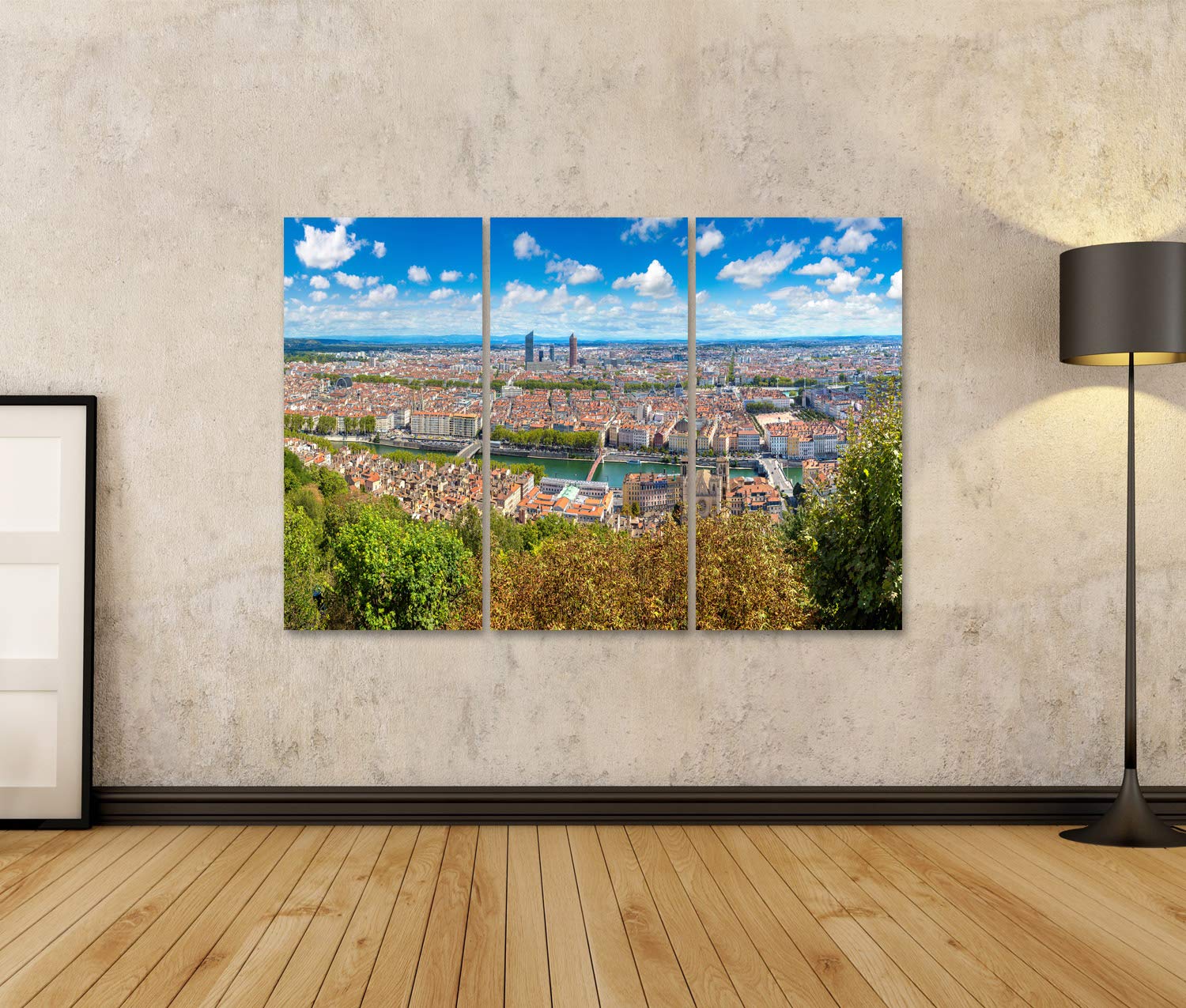 Islandburner Tableau Sur Toile - Vue Panoramique Aérienne De Lyon