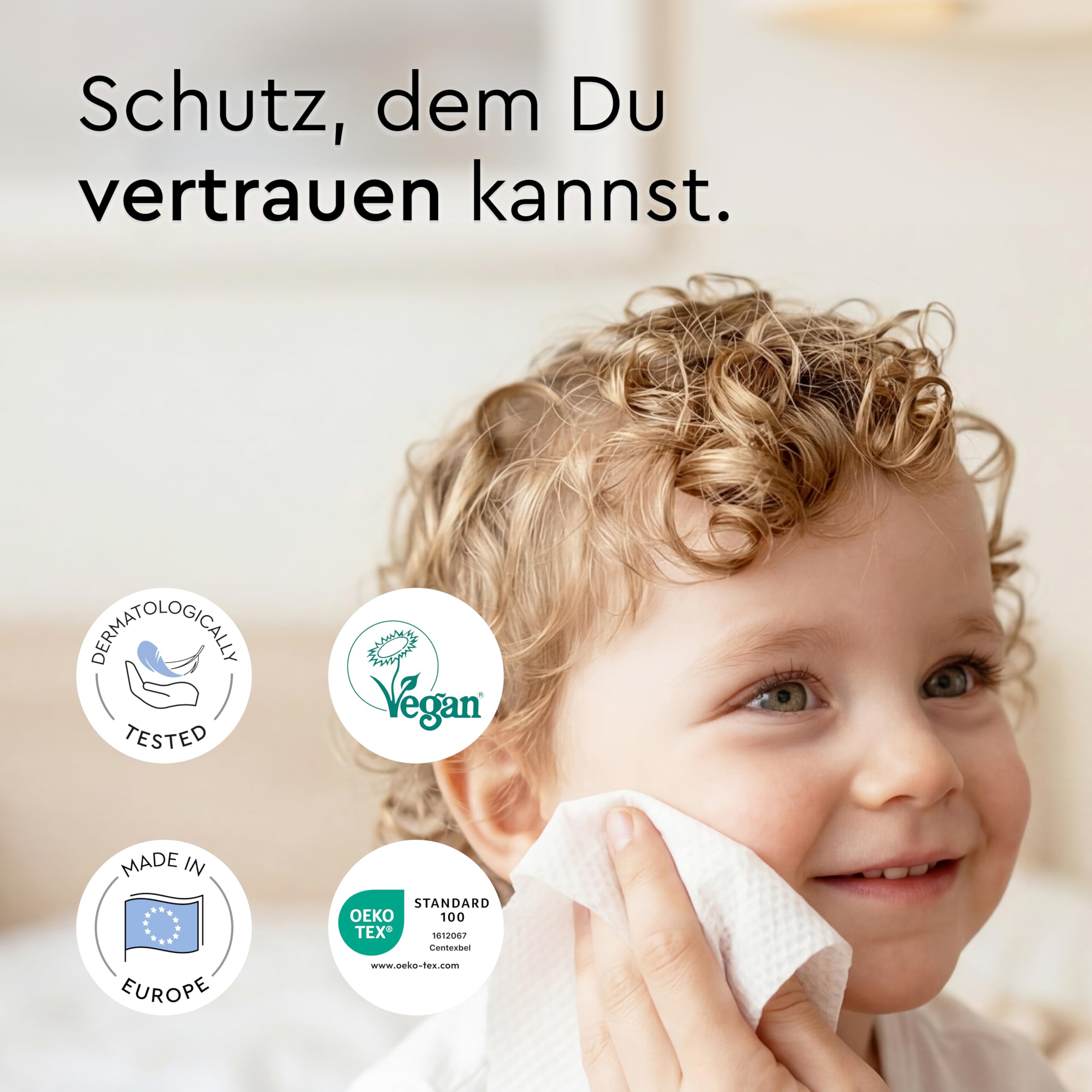 LILLYDOO Baby Feuchttücher mit 99% Wasser,extra großes Tuch, 576 Stück (8 x72), 100% plastikfrei, ohne Parfüme & mild wie Watte & Wasser,sanft reinigend für empfindliche Haut,Dermatologisch getestet