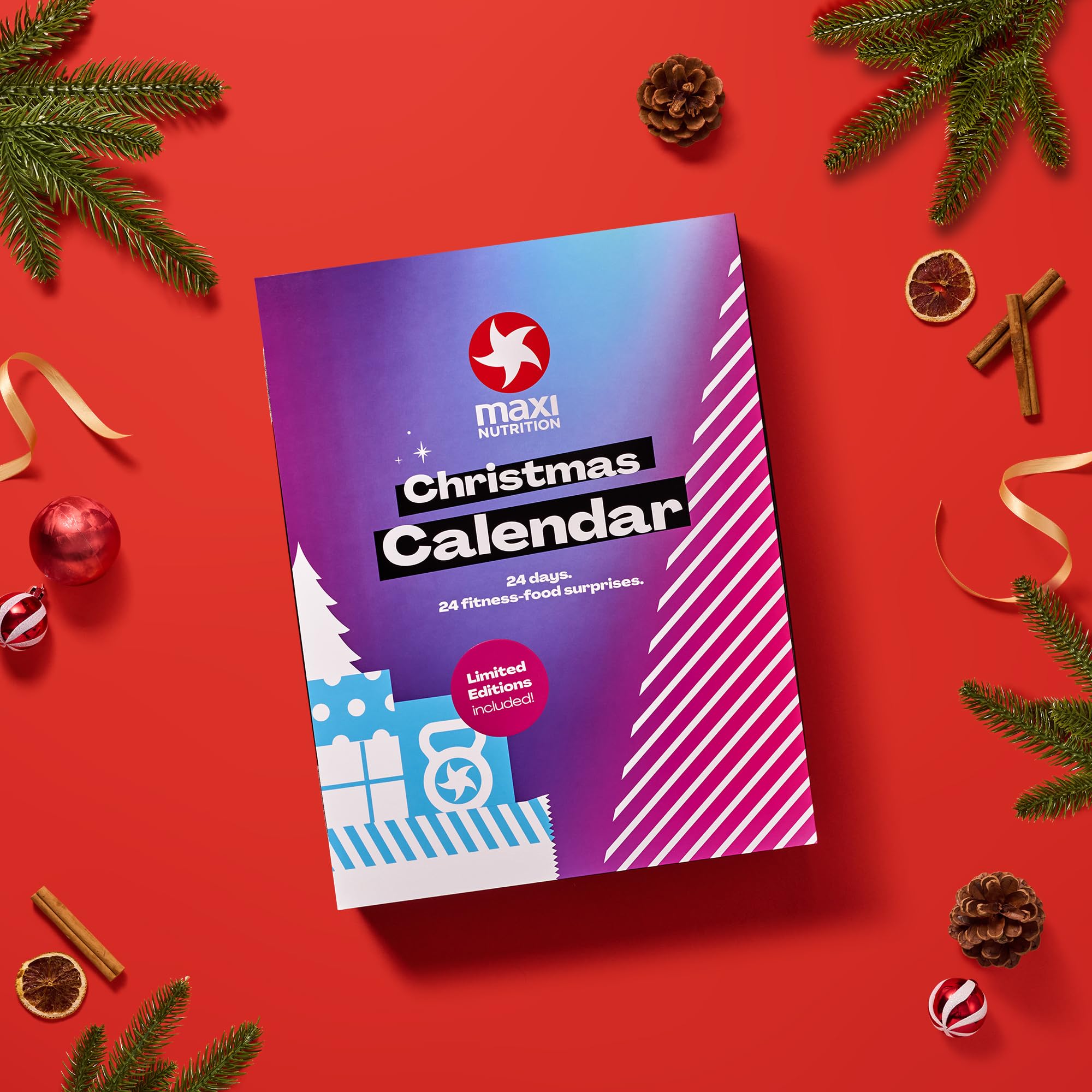 MaxiNutrition Protein Adventskalender 2025 mit 24 leckeren Überraschungen, Geschenkidee für Sportler