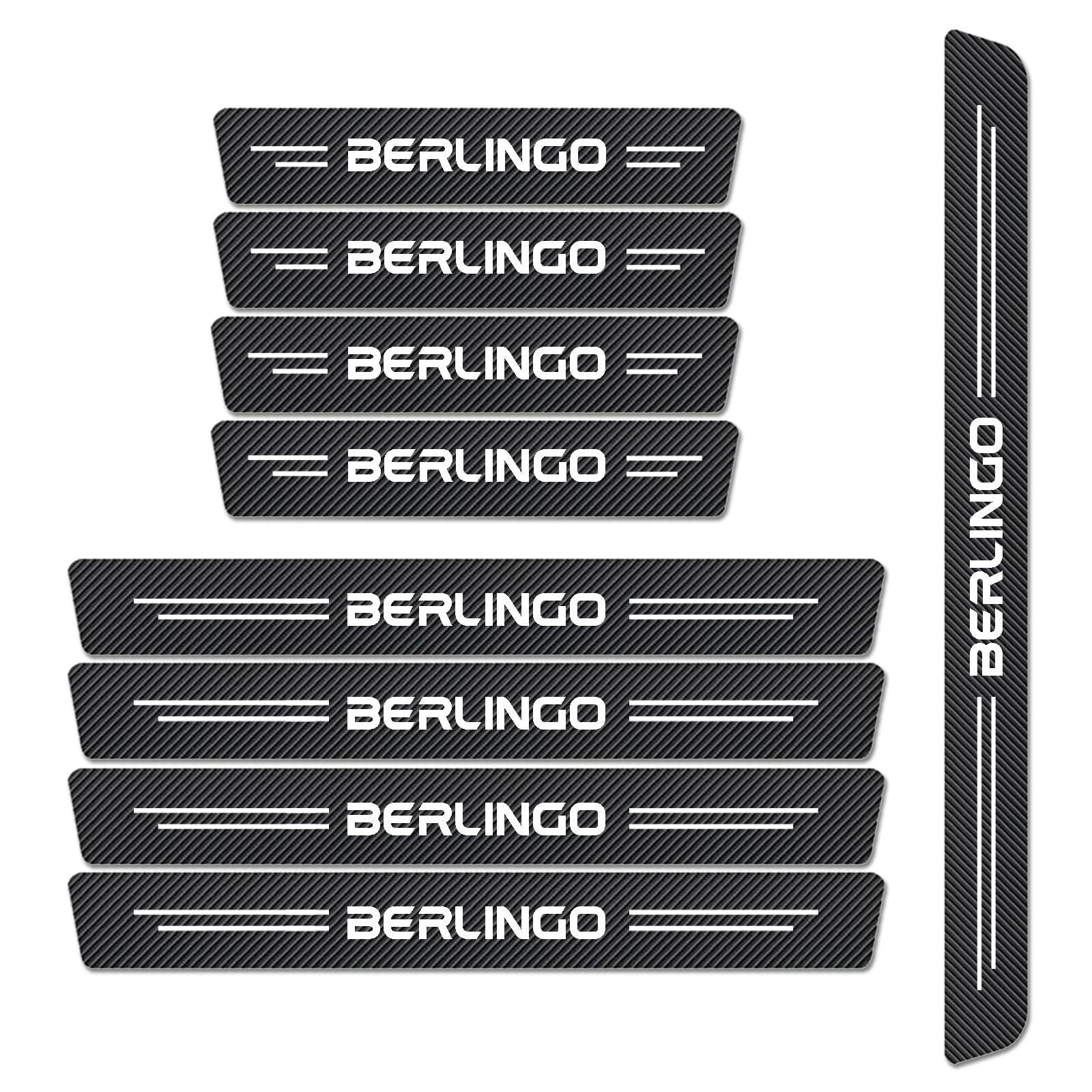 WXH97F Carbon Fiber Scuff Plates for Citroen Berlingo