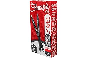 Sharpie S-Gel Fine Point Pens, Pack of 12 - Premium Quality, Smooth...