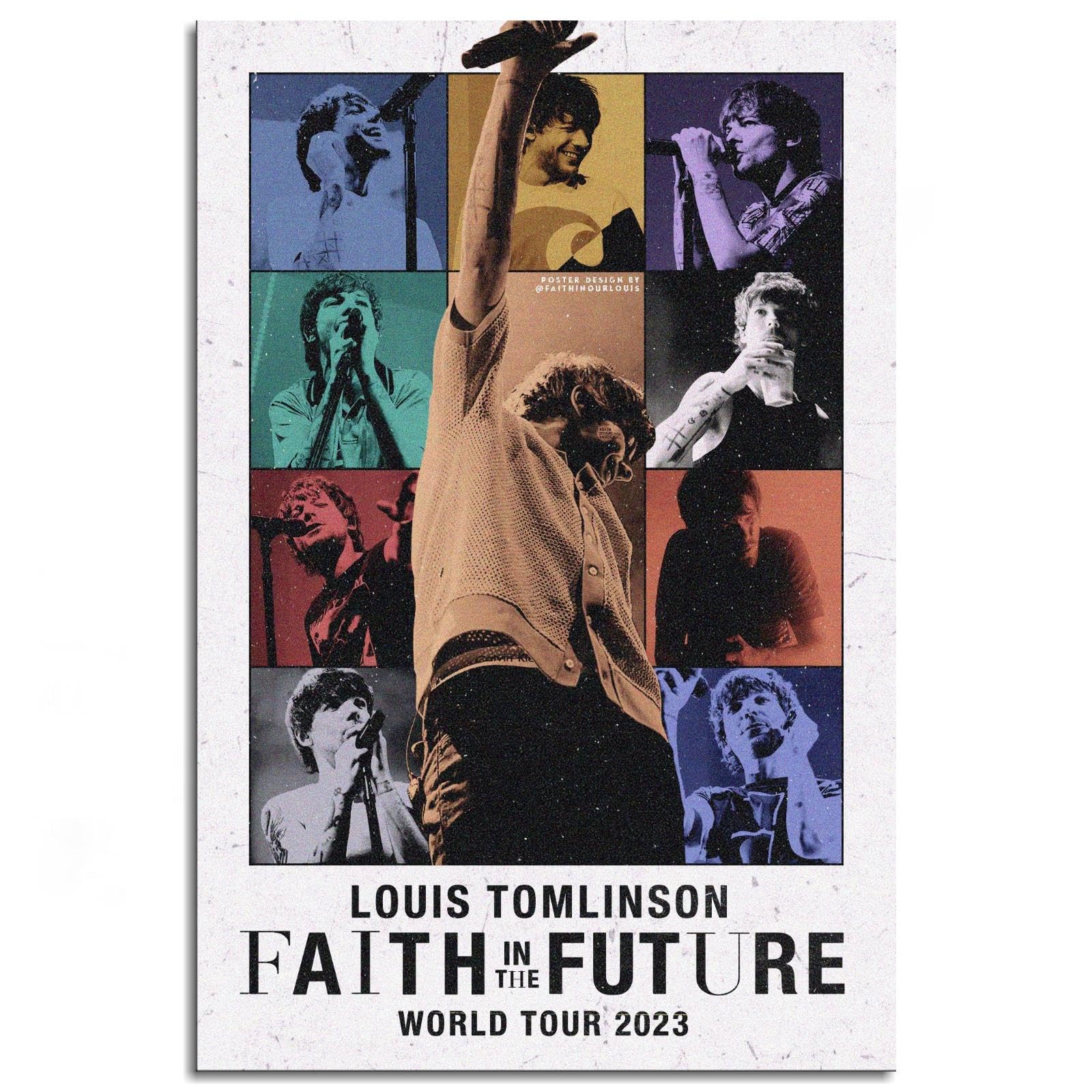 QFZMTVU Louis Tomlinson Poster Canvas Prints Room Aesthetic Poster Wall Art For Bedroom Gift Home Office Decorations Gift Unframed 12"x8"