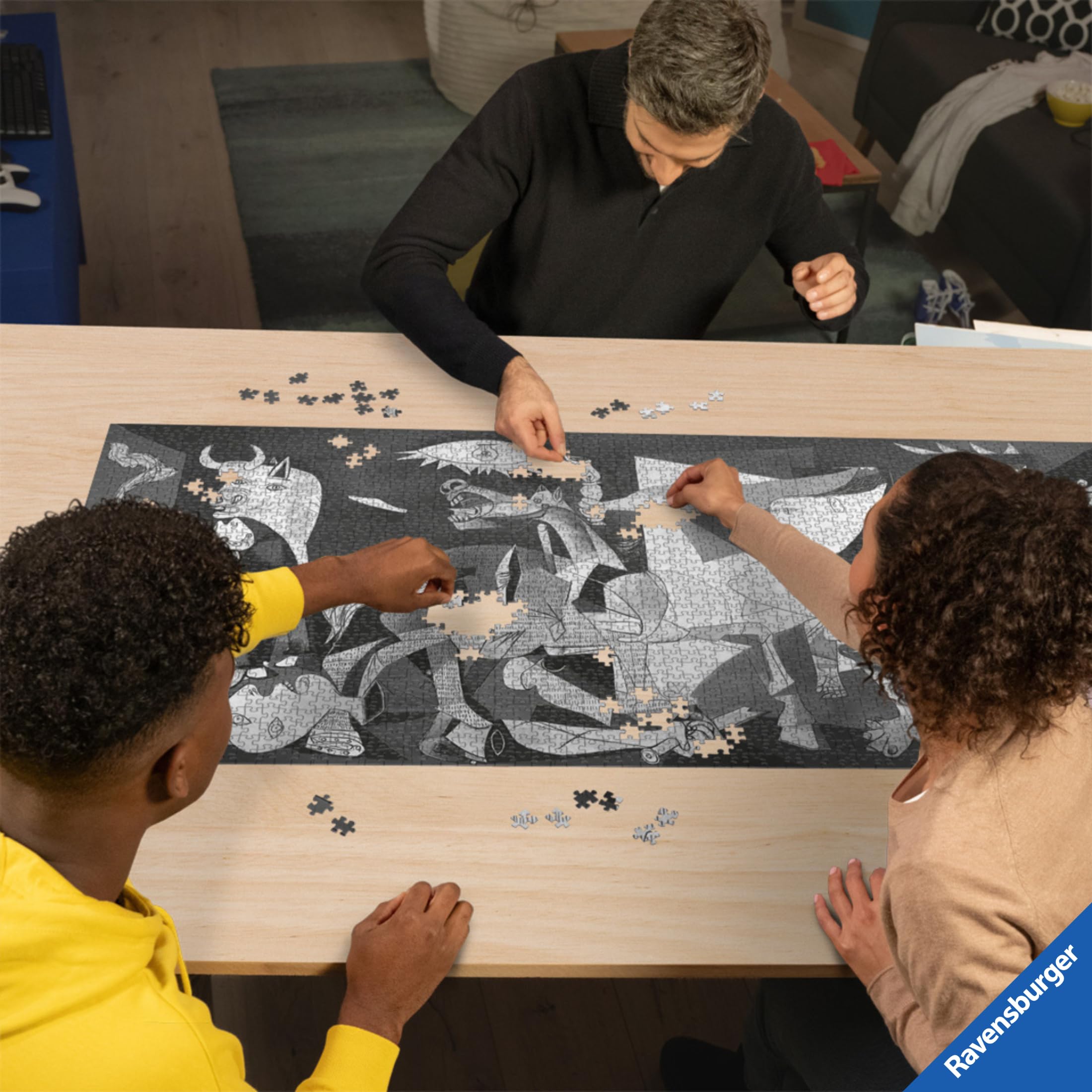Ravensburger - Puzzle 2000 Pezzi Guernica Panorama | Puzzle 2000 Pezzi | Rompicapo Adulti E Bambini dai 14 Anni in su | Regalo per Bambini E Adulti | Misure 98x75cm
