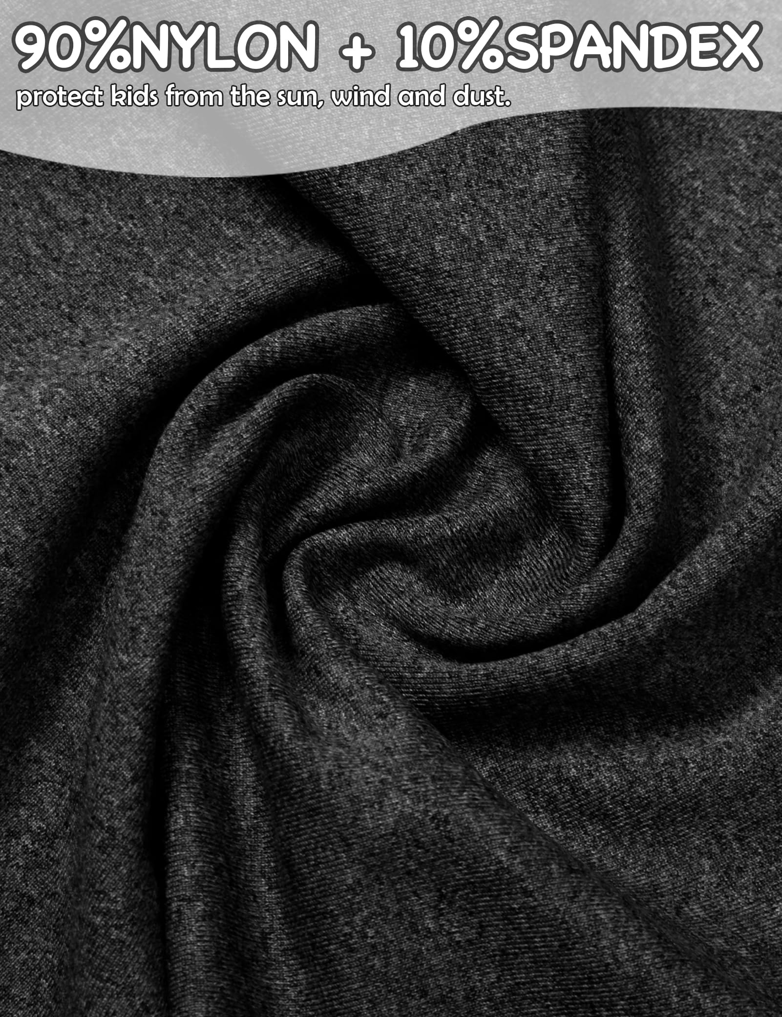 Kiiwah 2 Piezas Braga Cuello Fino para Niño Niña, Bufanda Niño Transpirable para Primavera Verano