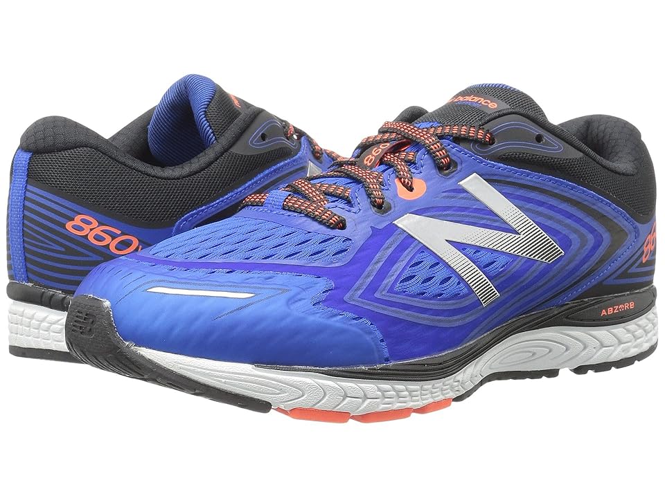 

New Balance Kids KJ860v8Y (Little Kid/Big Kid) (Navy/Grey) Boys Shoes, Gray