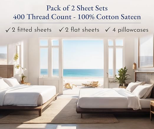 California Design Den Cooling Sheet Set Bedding Set with Deep Pockets, Durable