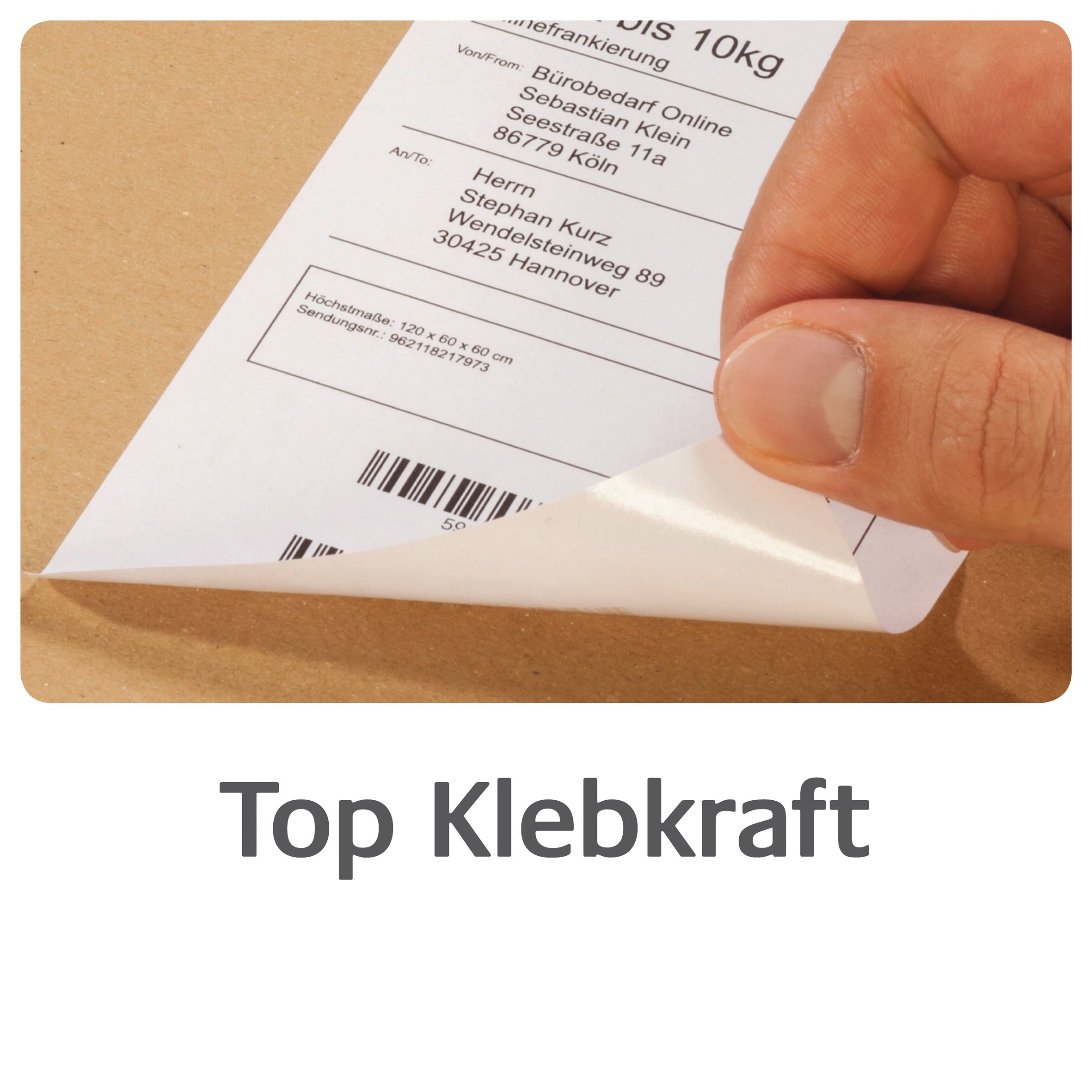 Avery Zweckform Zweckform - Papier - permanenter Klebstoff - weiß - 99.1 x 139 mm 1200 Etikett en - Etiketten/Beschriftungsbänder - A4