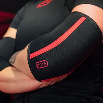 SBD Elbow Sleeves Maximum Support & Compression with Full Mobility Strength Training & Powerlifting, Made in Great Britain