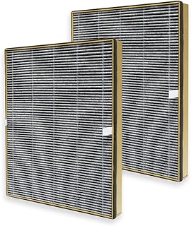 PUREBURG Replacement True HEPA Filter Compatible with TaoTronics TT-AP002 and VAVA VA-EE008 Air Purifiers, H13 High-efficiency Activated carbon True HEPA 2-IN-1 Air Clean VOC Dust,2-Pack