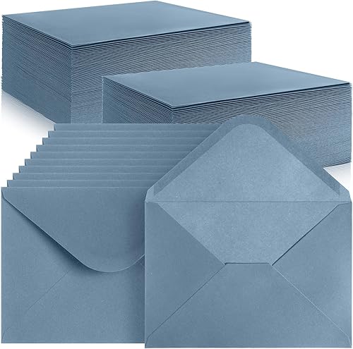 Jutom 250 tarjetas de regalo de boda A7, sobres de 5 x 7 pulgadas, sobres de invitación con solapa en V para tarjetas de 5 x 7 pulgadas, sobres