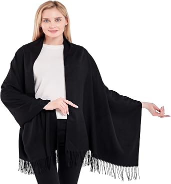 CJ Apparel Thick Solid Color Tassels Design Cotton Blend Shawl Seconds Scarf Wrap Stole Throw Head Wrap Pashmina New