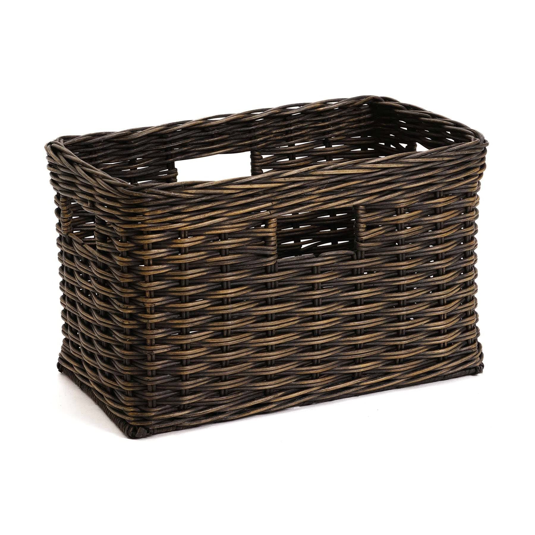Amazon.com: The Basket Lady Tall Rectangular Wicker Storage Basket ...