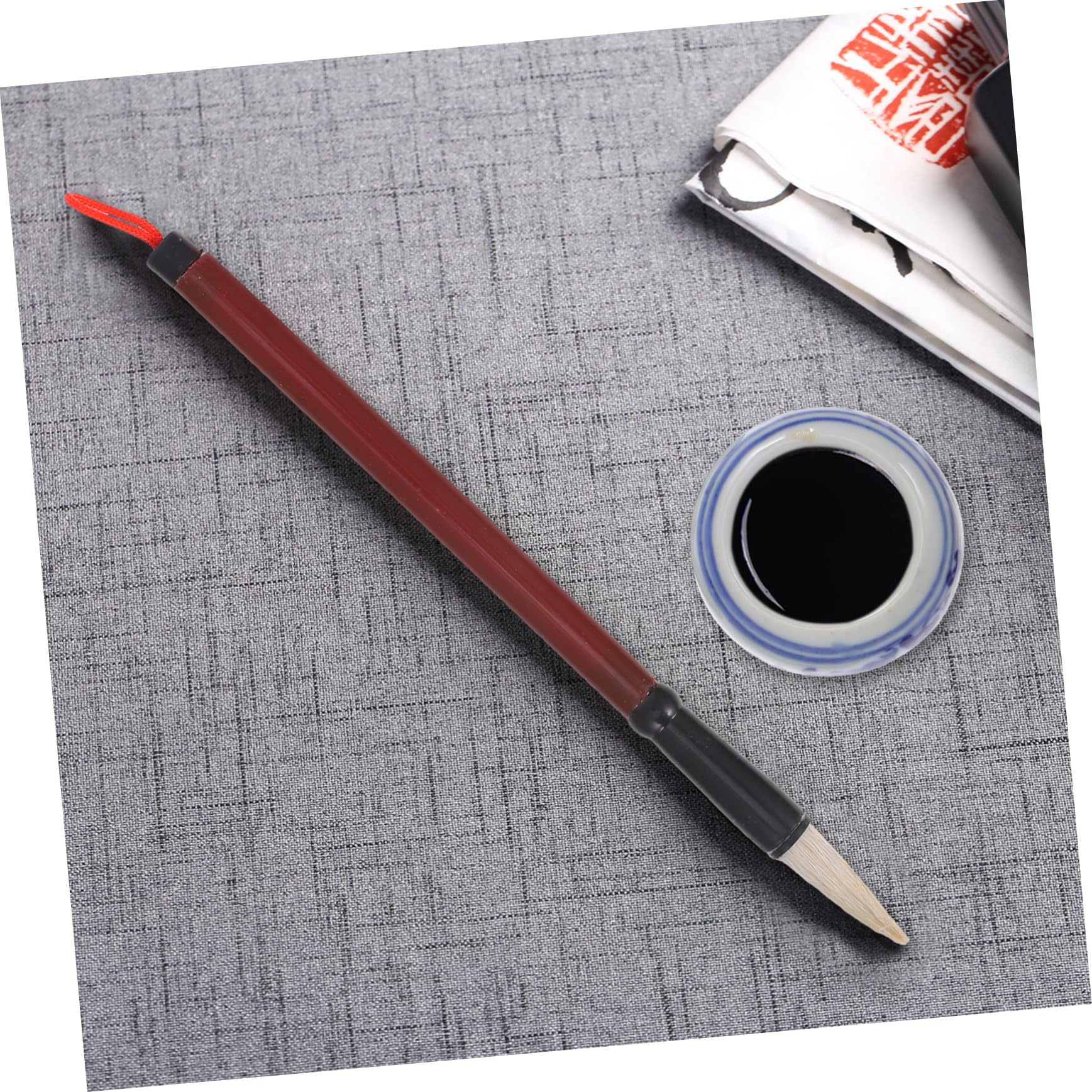Tofficu Set Di Pennelli Calligrafici Cinesi Per Principianti, Include Pennello, Inchiostro, Pietra, Ciotola, Perfetto Per Pittura E Scrittura, Regalo Educativo