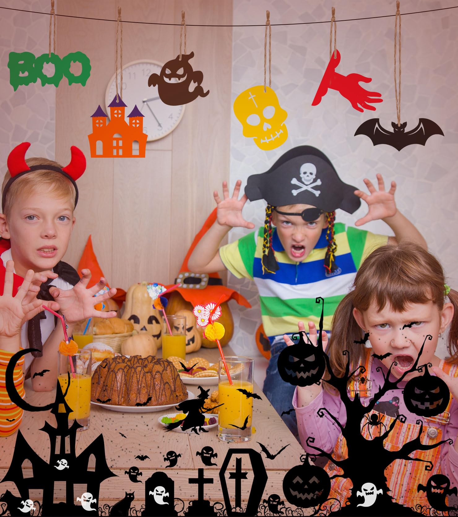 Kit Bricolage Halloween En Bois SRIZIAN – 60 Pièces à Peindre (citrouille, Fantôme, Araignée…)
