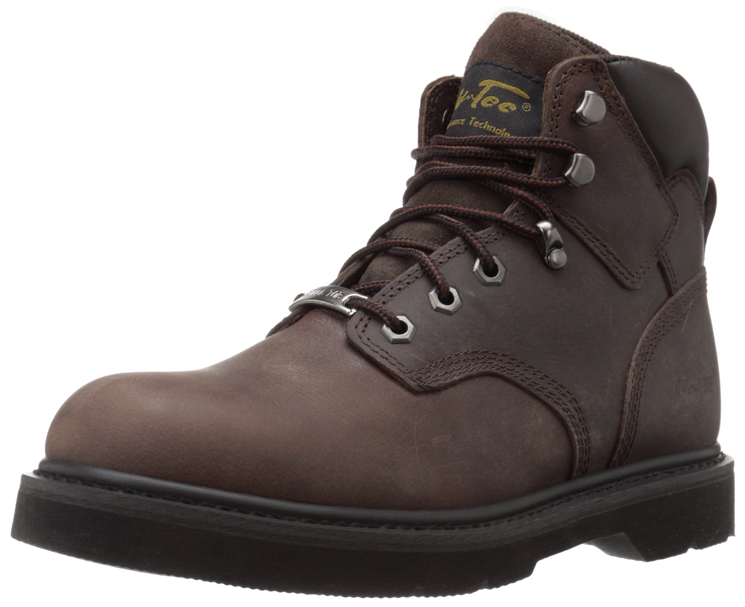Ad Tec6" Certified Work Boots for Men, Lightweight & Casual Look with Long Last Crazy Horse Leather